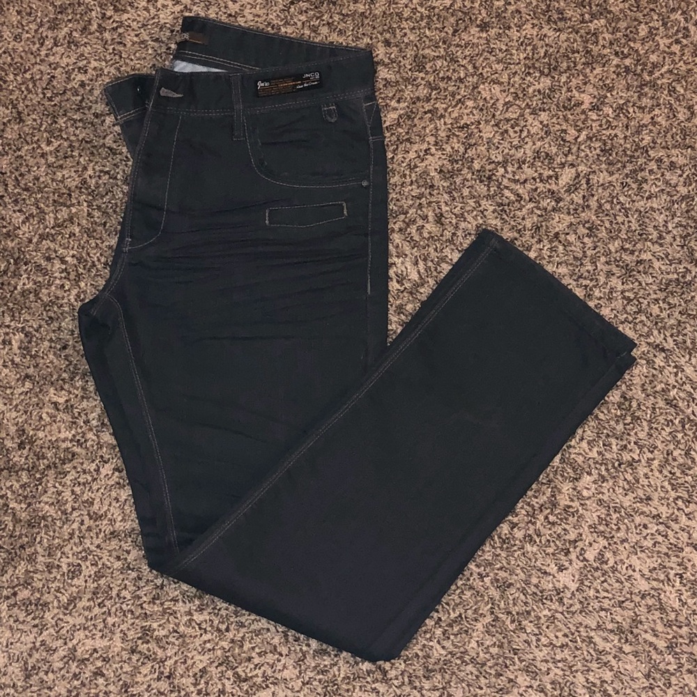 🔴 Mens Denim Jeans with Zipper Back Pockets NWT